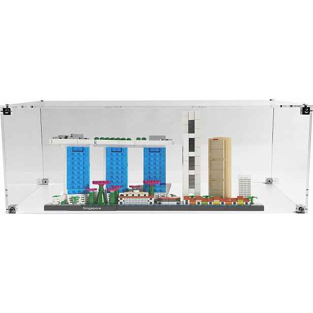 Vitrína Drewlandia pro stavebnici Lego 21057 Architecture Singapur