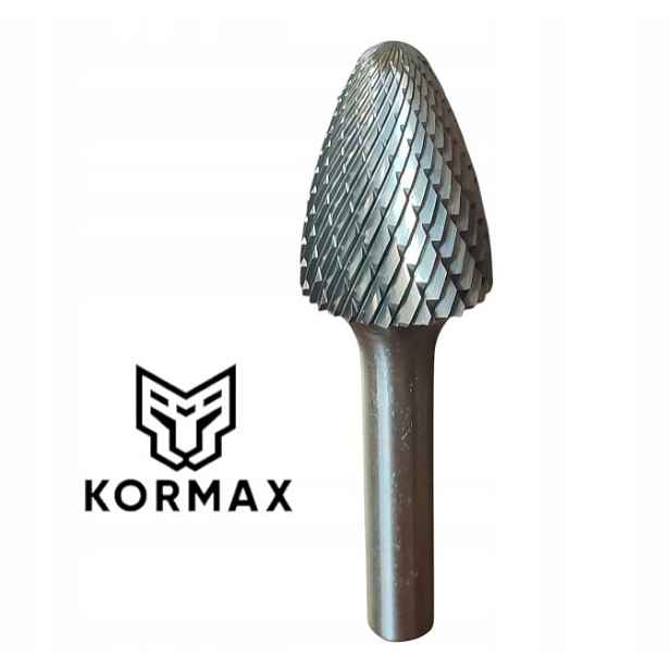 Fréza 20 mm plamenový rotační pilník Rbf 20x25x70 stopka 8 karbid Kormax