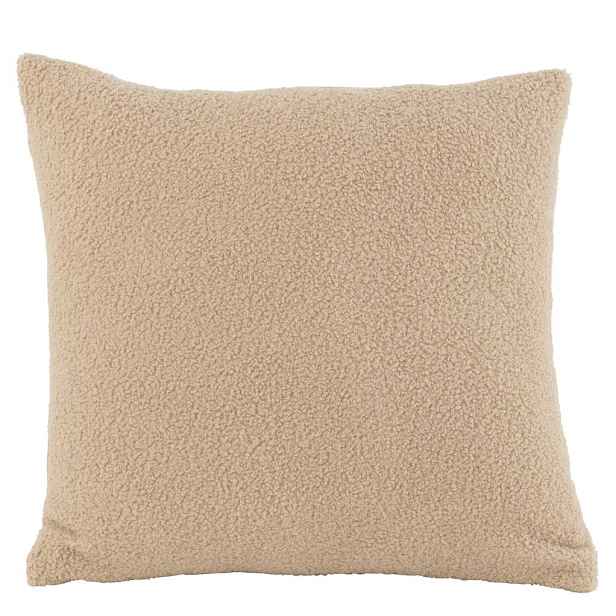 Béžový polštář Teddy Bouclé Beige - 45*45 cm J-Line by Jolipa