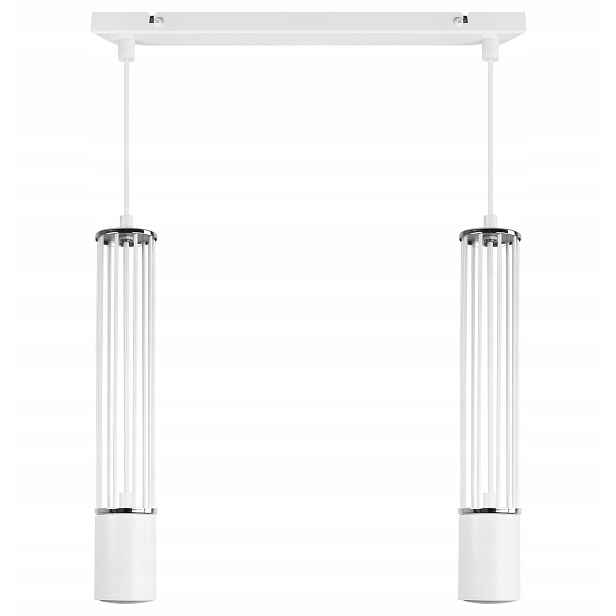 Led Stropní Lampa Závěsná Loftová Lišta Bílá Tuba Chrom Glamour Do Kuchyně