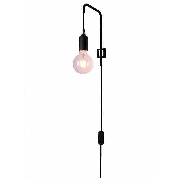 Nástěnné svítidlo Candellux Laren 1xE27 černé kovové IP20