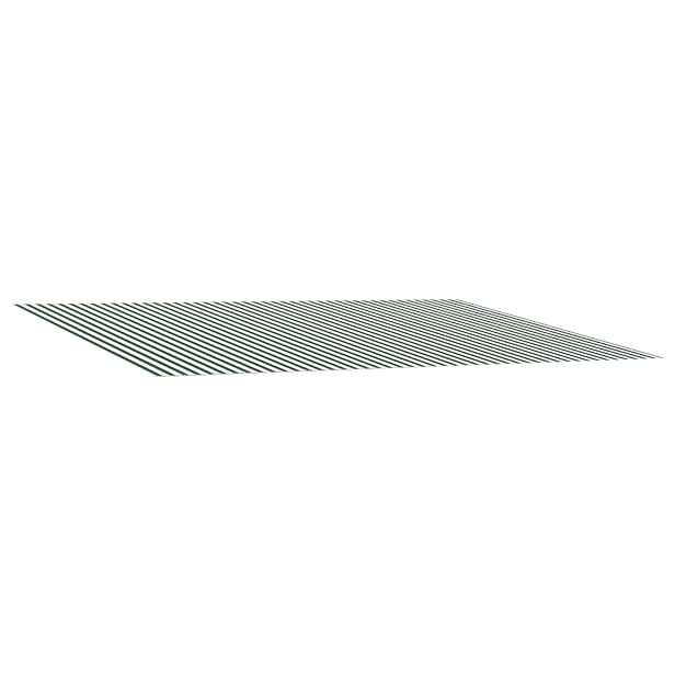 vidaXL Náhradní látka na markýzu Zelená a bílá 350 x 200 cm Polyester