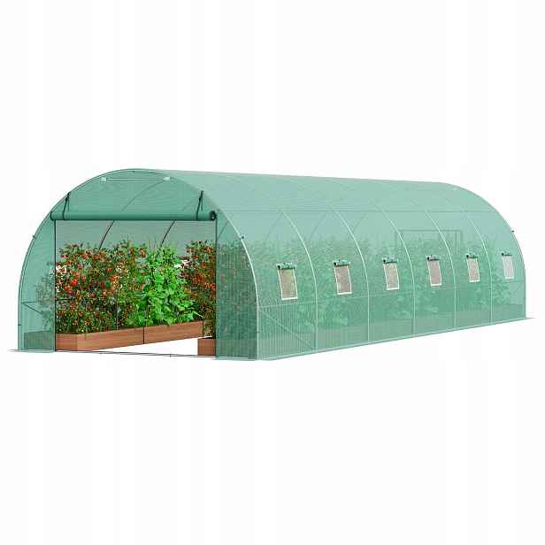 Zahradní fóliový tunel skleník 26 m2 8.9x2.95x2.25 m
