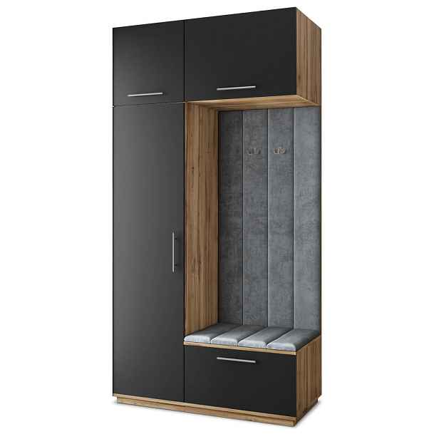 MASSENO MODERNÍ PŘEDSÍŇOVÁ SESTAVA REMA, 120/240/60 cm, dub Wotan