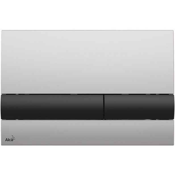 AlcaPLAST Tlačítko Wc chrom-mat/černá M1712-8
