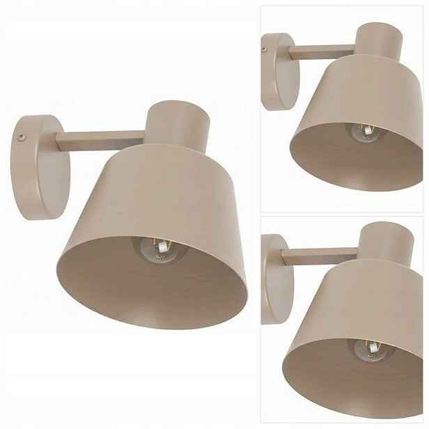 Béžová nástěnná lampa Dunka s jemným světlem v ložnici u postele Sigma Lighting