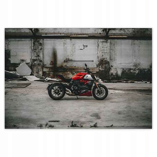 Fototapety 152x104 Červené Ducati Motocykl