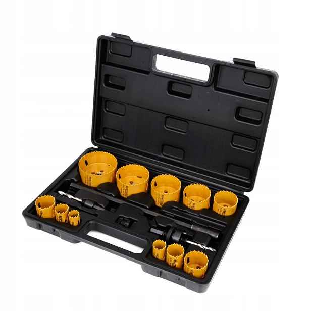 Sada Děrovačů Hss 17KS Na Dřevo, Ocel A Plast 19-76MM Kraft&Dele