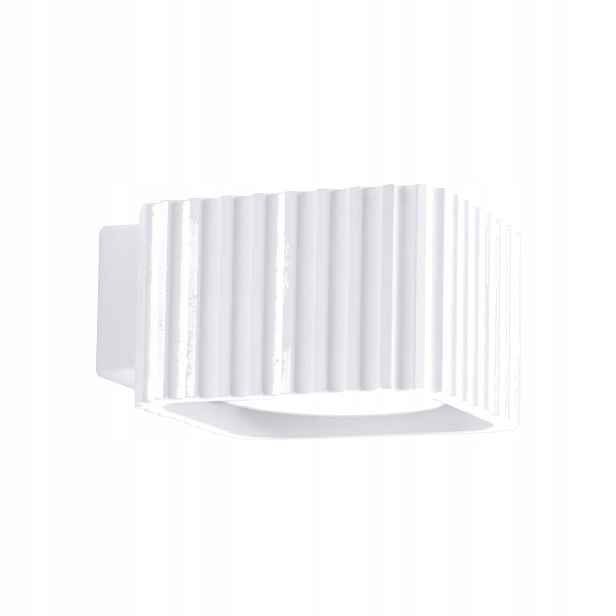 Sollux Lighting Riff nástěnné svítidlo bílé ryhované nahoru a dolů 1xGX53 10W