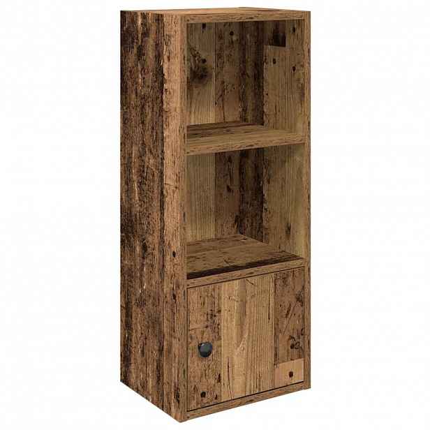 vidaXL Knihovna old wood 31x24x77 cm kompozitní dřevo