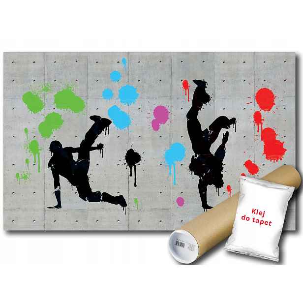 Vinylová Fototapeta Street Art Graffiti Mural Tanec Sport Beton 152x104