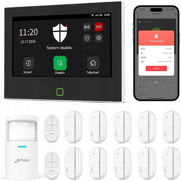 Alarmový Systém Inteligentní Bezdrátový Alarm Do Domácnosti Cpvan CP10 Pro