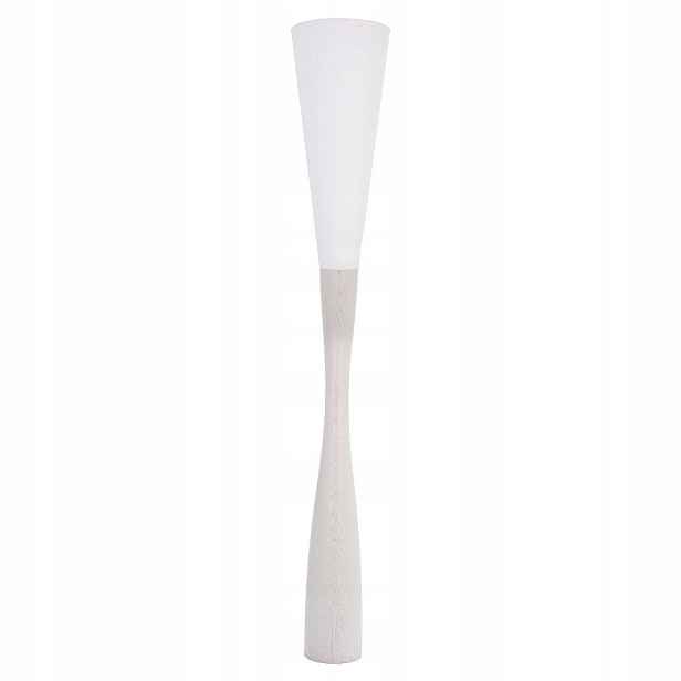 Bílá podlahová lampa Chinka 8210109 Hellux