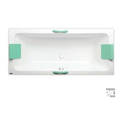 Obdélníková vana Laguna Nora Plus 160x75 cm akrylát NO1600PLUS