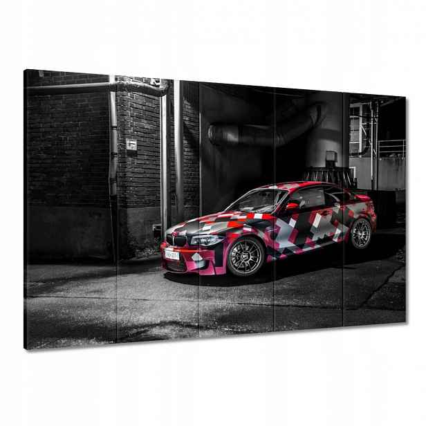 Obrazy 100x70 Červené Bmw