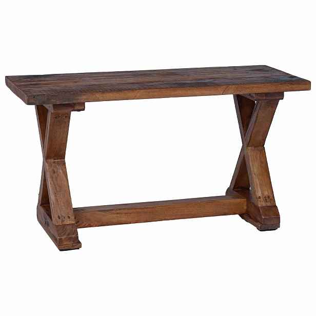 vidaXL lavice Přírodní 85 x 35 x 46 cm Masivní recyklované dřevo