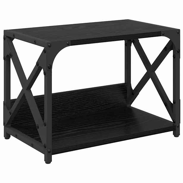 vidaXL Stojan na tiskárnu Černý dub 44 x 26 x 31.5 cm Kompozitní dřevo