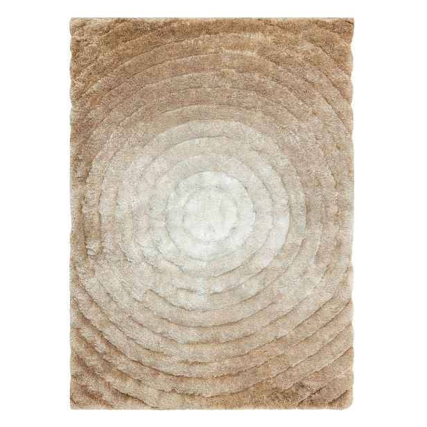 Kusový koberec Flim 008-B1 Circles beige, 120x160, béžová, ložnice, Dywany Łuszczów