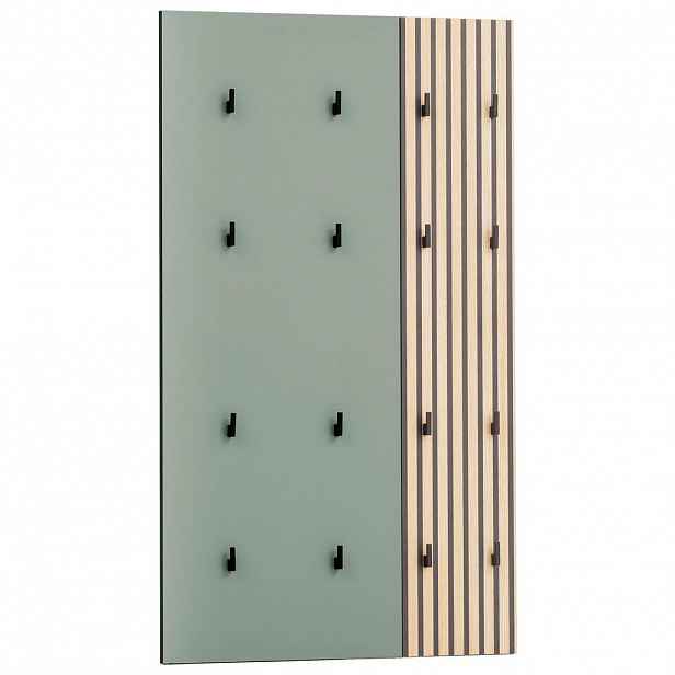 MID.YOU ŠATNÍ PANEL, zelená, barvy dubu, 73,5/109/2,6 cm