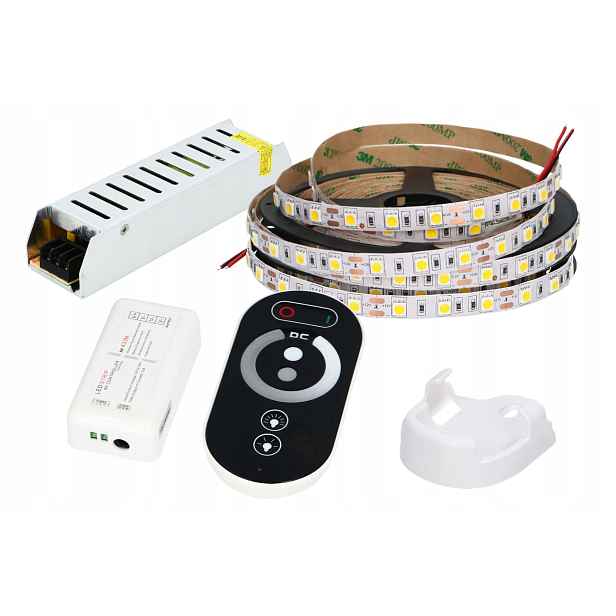 Set 10 m Led páska 5050 Bílá Studená P. Dotyková