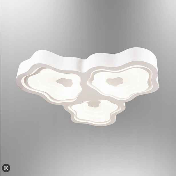 Velký Stropní Svítidlo Led Lampa Ozcan 6357-4 Bílá Led
