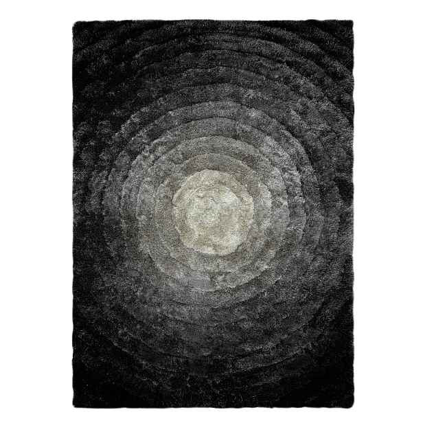 Kusový koberec Flim 008-B2 Circles grey, 80x150, šedá, ložnice, Dywany Łuszczów