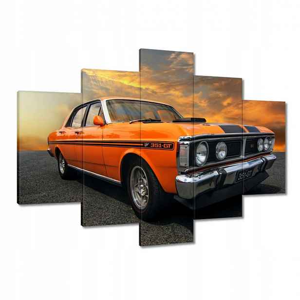 Obrazy 150x105 Oranžový Klasika Auto