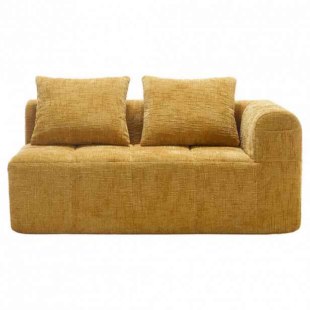 SEDACÍ SOUPRAVA 2-místná 158/90/60 cm Žlutá
