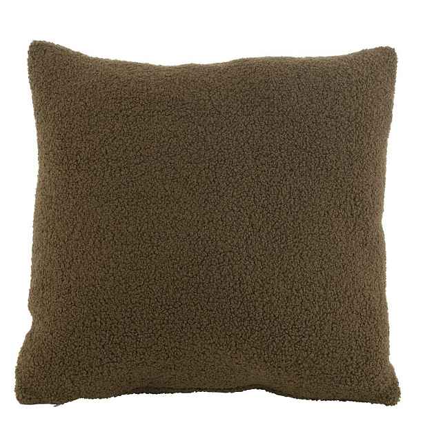 Tmavě zelený polštář Teddy Bouclé Green - 45*45 cm J-Line by Jolipa