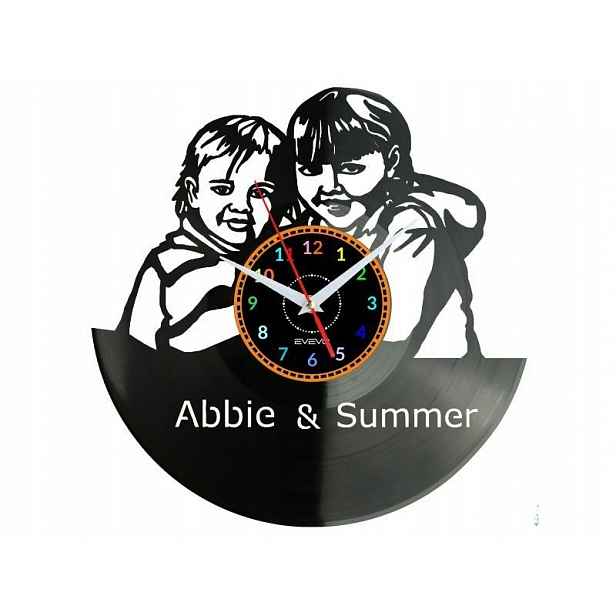 Abbie And Sammer Dekorativní Nástěnné Hodiny Moderní Vinylová Deska Vinyl