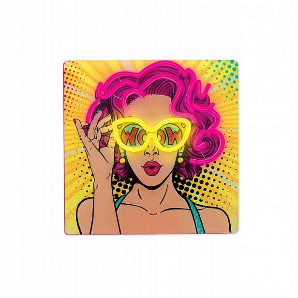 Neon Art Led Power Woman Žluto Fialová FLA02 Light Kvalita