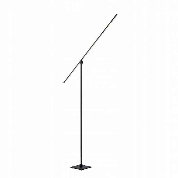 Stojací Led lampa Černá Pohyblivý Zdroj 142-219 Cm Paul Neuhaus