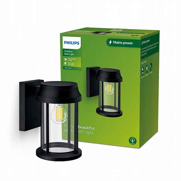 Zahradní Led lampa Fasádní nástěnné svítidlo Bellini E27 IP44 Lucerna Philips