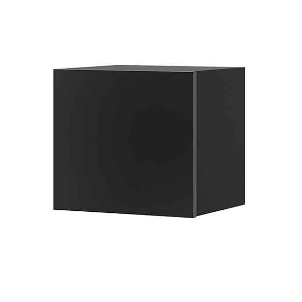 ArtGiB Závěsná skříňka CALABRINI C-03 | černá/černý lesk