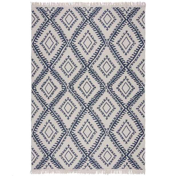 Kusový koberec Deuce Alix Recycled Rug Navy, 120x170, modrá, chodba / předsíň, Flair Rugs