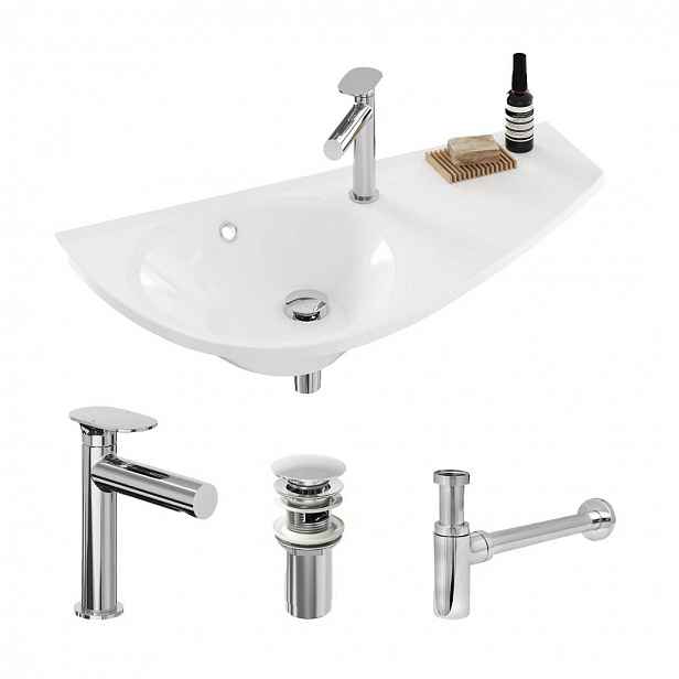 Ravak - Set umyvadla a baterie Ravak s příslušenství SANIXRAV0003