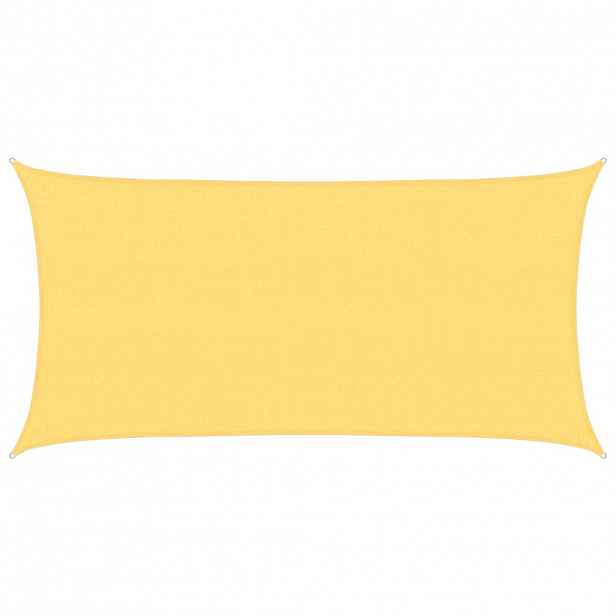 vidaXL Stínicí plachta 160 g/m² béžová 2,5 x 4,5 m HDPE
