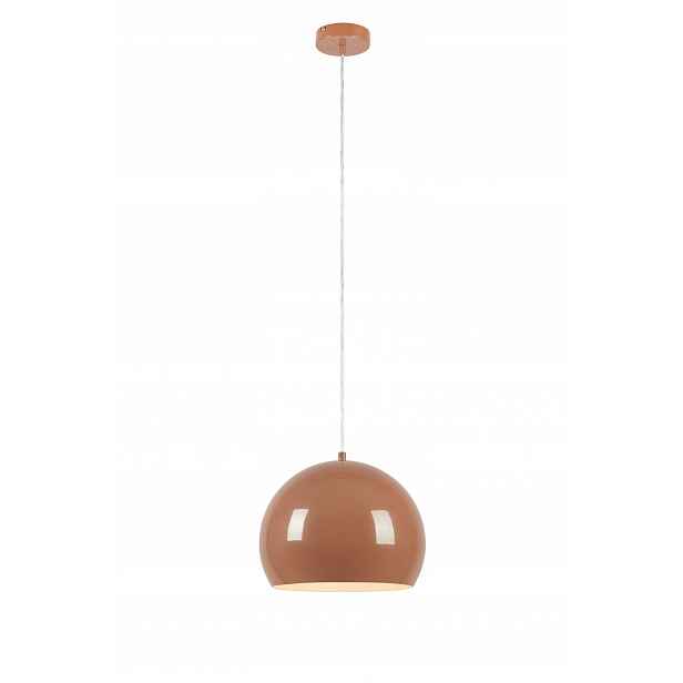 Závěsná lampa hnědá Pop na závit E27 stínidlo kopule Markslojd