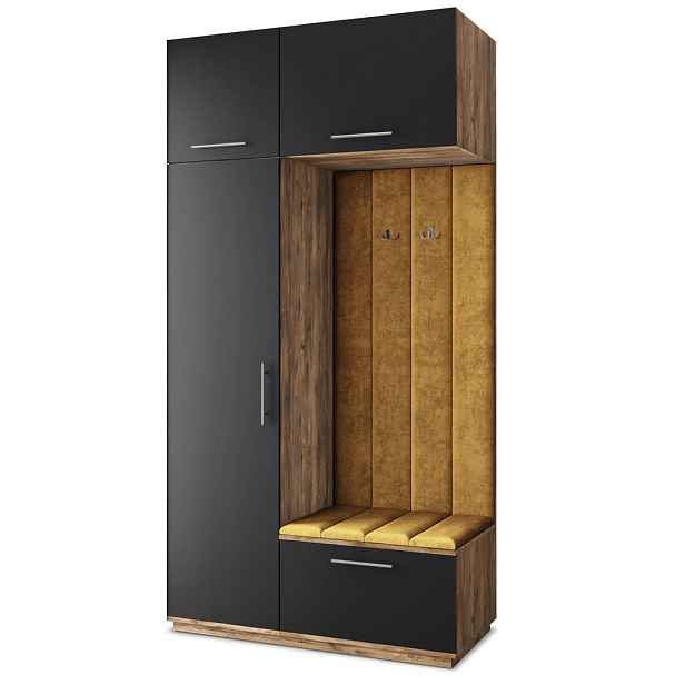 MASSENO MODERNÍ PŘEDSÍŇOVÁ SESTAVA REMA, 120/240/60 cm, dub Lefkas