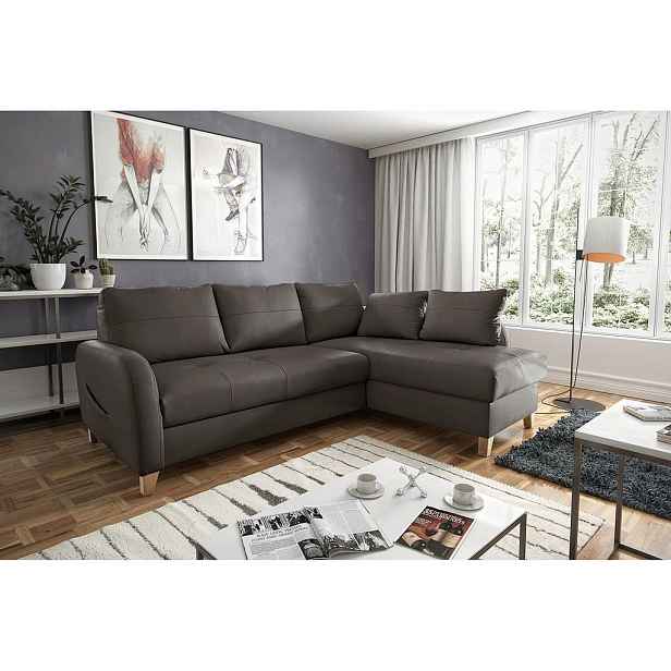Livetastic ROHOVÁ SEDAČKA, textil, kůže, tmavě hnědá