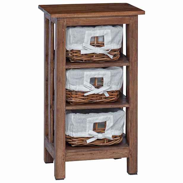vidaXL Boční stůl Hnědá 38 x 28 x 72 cm Masivní mahagonové dřevo