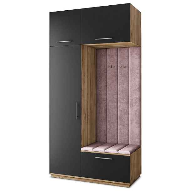 MASSENO MODERNÍ PŘEDSÍŇOVÁ SESTAVA REMA, 120/240/60 cm, dub Wotan