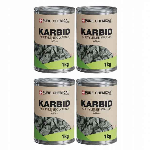4x Karbid Na Krtky 1KG Karbid Vápníku Odpuzovač Krtků A Nornice