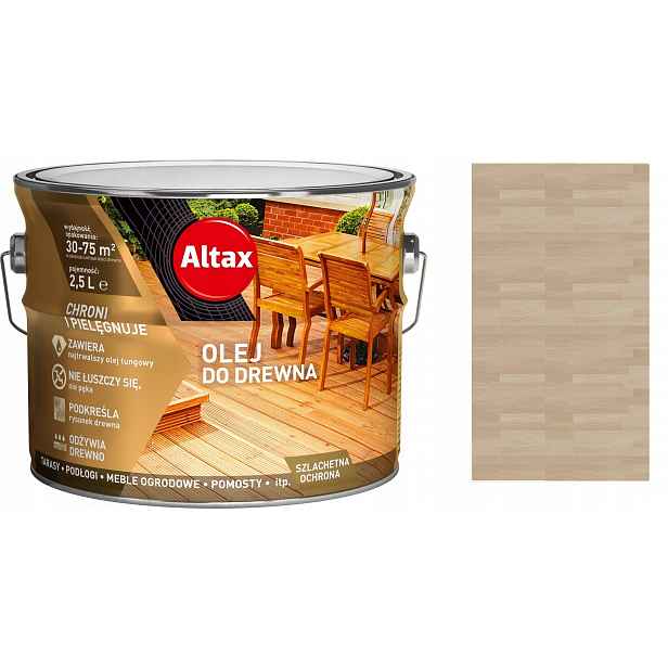 Altax Olej Na Dřevo A Terasy 2,5 L Šedý