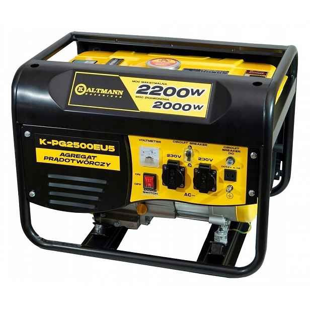 Jednofázový přenosný generátor 2200W Kaltmann