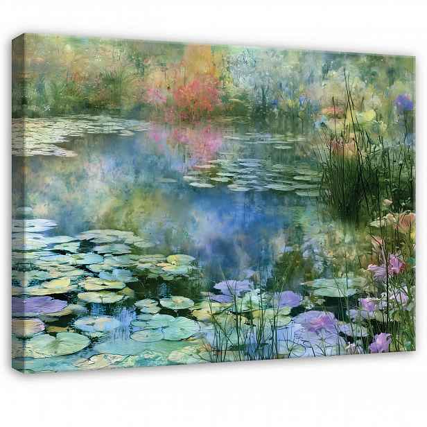 Obraz Jezero Vodní Lilie Příroda Do Ložnice Obývacího Pokoje Na Plátně 90x60