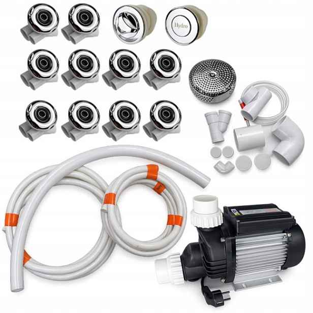 Sada vodní hydromasáže 10 trysek pro balii a Spa zahradu čerpadlo 1500W 2,0HP