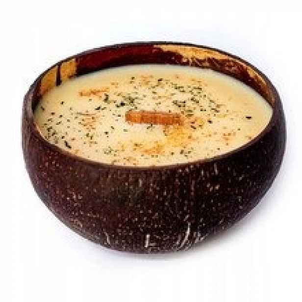 Svíčka v kokosu vůně Thajská limetka a mango