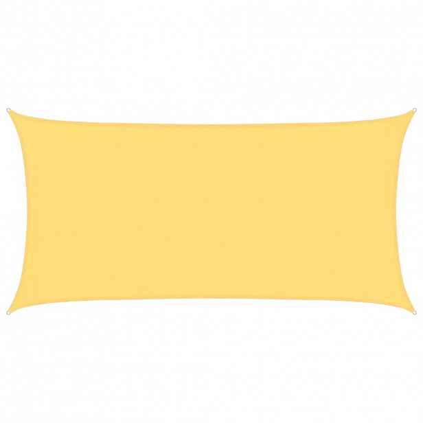 vidaXL Plachta proti slunci 160 g/m² béžová 4 x 7 m HDPE