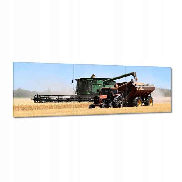 Obrazy 120x40 Kombajn během sklizně